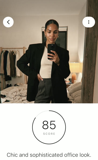 FitCheck result, score 85: Chic and sophisticated office look